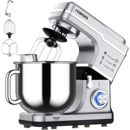 7.5QT 10-Speed 660W Tilt-Head Kitchen Electric Food Cake Mixer